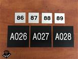 שלטים מיספור באלומניום בכל גודל  עמיד גשם שמש. ייצור סדרות בכמויות בכל גודל נתון. חומר אלומניום טיבעי+צבע או אלומניום שחור 